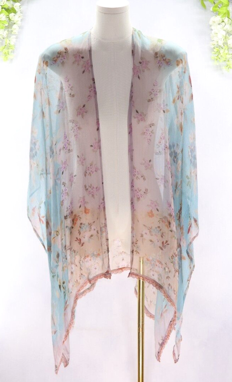 Soft Surroundings L/XL Women's Viscose Lightweight Whisper Ethereal Kimono